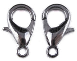 Lobster Clasps - 12x6mm - Gunmetal Color