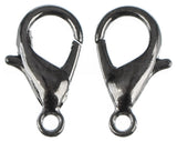 Lobster Clasps - 14x8mm - Gunmetal Color