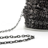 Cable Chain - 5x7mm Link - Gunmetal Color