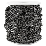 Cable Chain - 5x7mm Link - Gunmetal Color