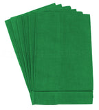 Hemstitch Fingertip Towels - 100% Linen - Green