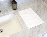 Hemstitch Fingertip Towels - 100% Linen - White