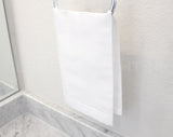 Hemstitch Fingertip Towels - 100% Cotton - White