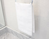 Hemstitch Fingertip Towels - 100% Linen - White