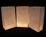 Luminary Bags - Heart of Hearts - White