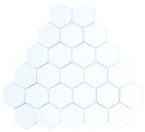 1" Hexagon Glass Tiles
