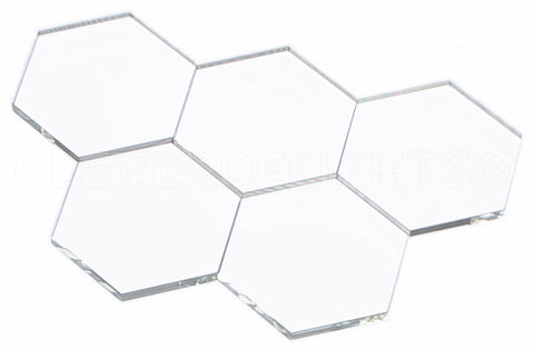 2" Hexagon Glass Tiles
