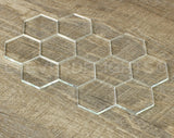 2" Hexagon Glass Tiles