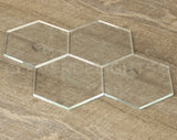 4" Hexagon Glass Tiles