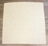 36" Ivory Burlap Squares - Finished Edge