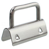 1.25" Key Fob Hardware Sets With Key Rings - Silver Color