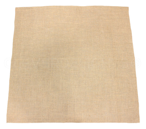 CleverDelights Burlap Tablecloths - 60 x 60 - Finished Edge