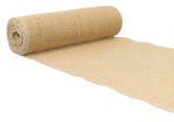 12" Natural Burlap Roll - Finished Edges