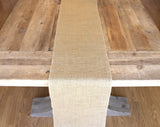 12" Natural Burlap Roll - Finished Edges