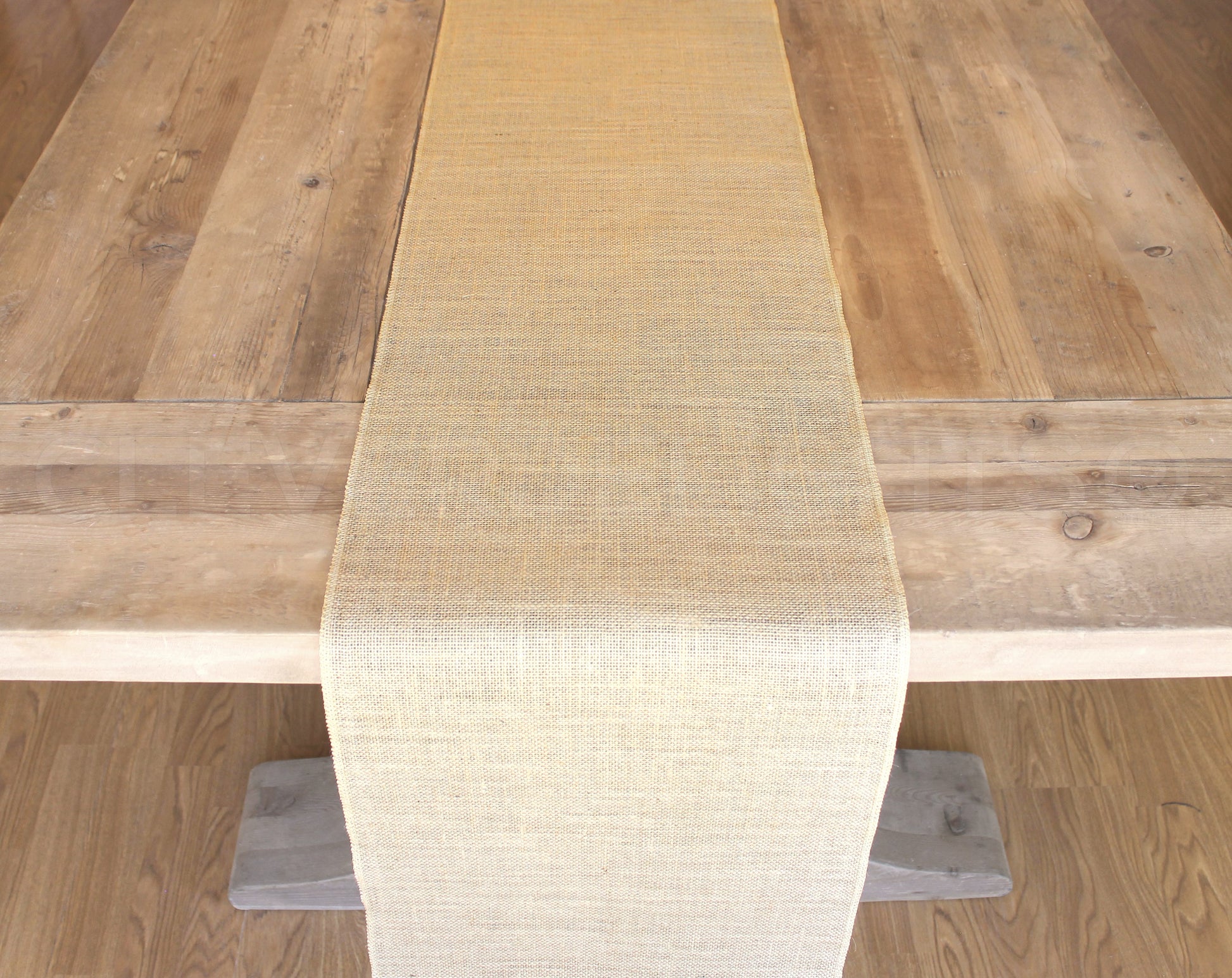 14" Natural Burlap Roll - Finished Edges