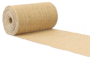 6" Natural Burlap Roll - Finished Edges