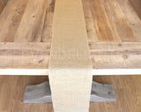 9" Natural Burlap Roll - Finished Edges