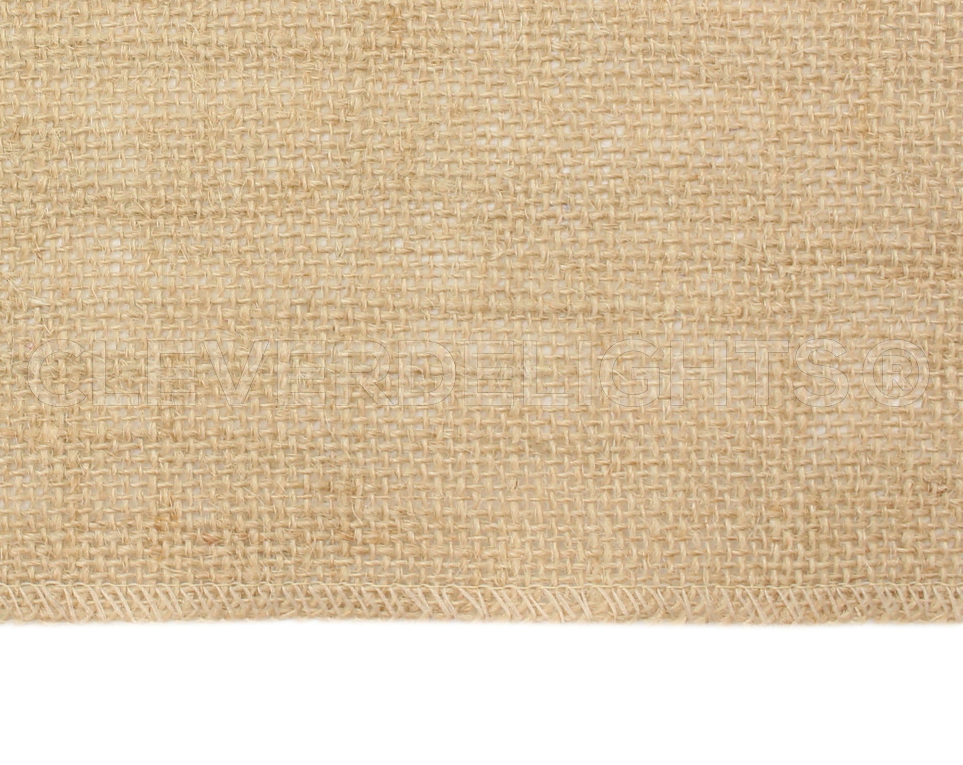 24" Natural Burlap Roll - Finished Edges
