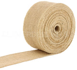 2.5" Natural Burlap Ribbon - Wired Edges - 25 Yards