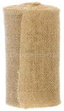 6" Natural Burlap Ribbon - Wired Edges - 10 Yards