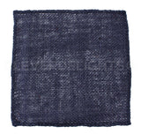 6" Navy Burlap Squares - Finished Edge