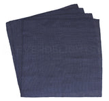 20" Navy Burlap Squares - Finished Edge