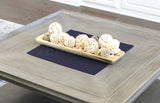 20" Navy Burlap Squares - Finished Edge