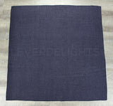 36" Navy Burlap Squares - Finished Edge