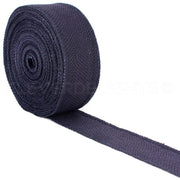 2" Navy Burlap Ribbon - Finished Edge - 25 Yards