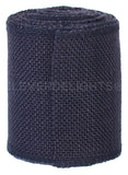 4" Navy Burlap Ribbon - Finished Edge - 10 Yards