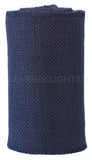 6" Navy Burlap Roll - Finished Edges