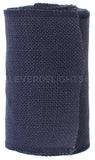 6" Navy Burlap Ribbon - Wired Edges - 10 Yards