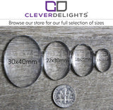 30x40mm Oval Glass Cabochons