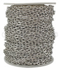 Cable Chain - 4x6mm Link - Platinum Silver Color