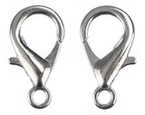 Lobster Clasps - 21x12mm - Platinum Color