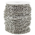 Cable Chain - 5x7mm Link - Platinum Silver Color