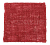 6" Red Burlap Squares - Finished Edge