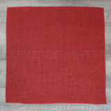 20" Red Burlap Squares - Finished Edge