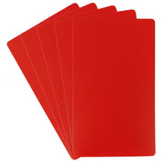 Red Plastic Cards - 3" x 5"