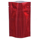 Glossy Red Stand-Up Pouches - 2oz - 4" x 6" x 2"