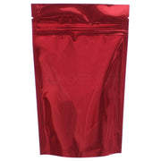 Glossy Red Stand-Up Pouches - 4oz - 5" x 8" x 2.5"