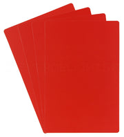 Red Plastic Cards - 4" x 6"