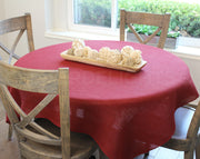 Red Burlap Tablecloths - 60" x 60" - Finished Edge