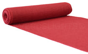 12" Red Burlap Roll - Finished Edges