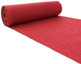 12" Red Burlap Roll - Finished Edges