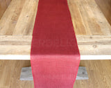 14" Red Burlap Roll - Finished Edges