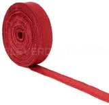 1" Red Burlap Ribbon - Finished Edge - 25 Yards
