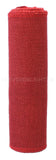 9" Red Burlap Roll - Finished Edges