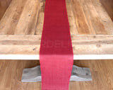 9" Red Burlap Roll - Finished Edges