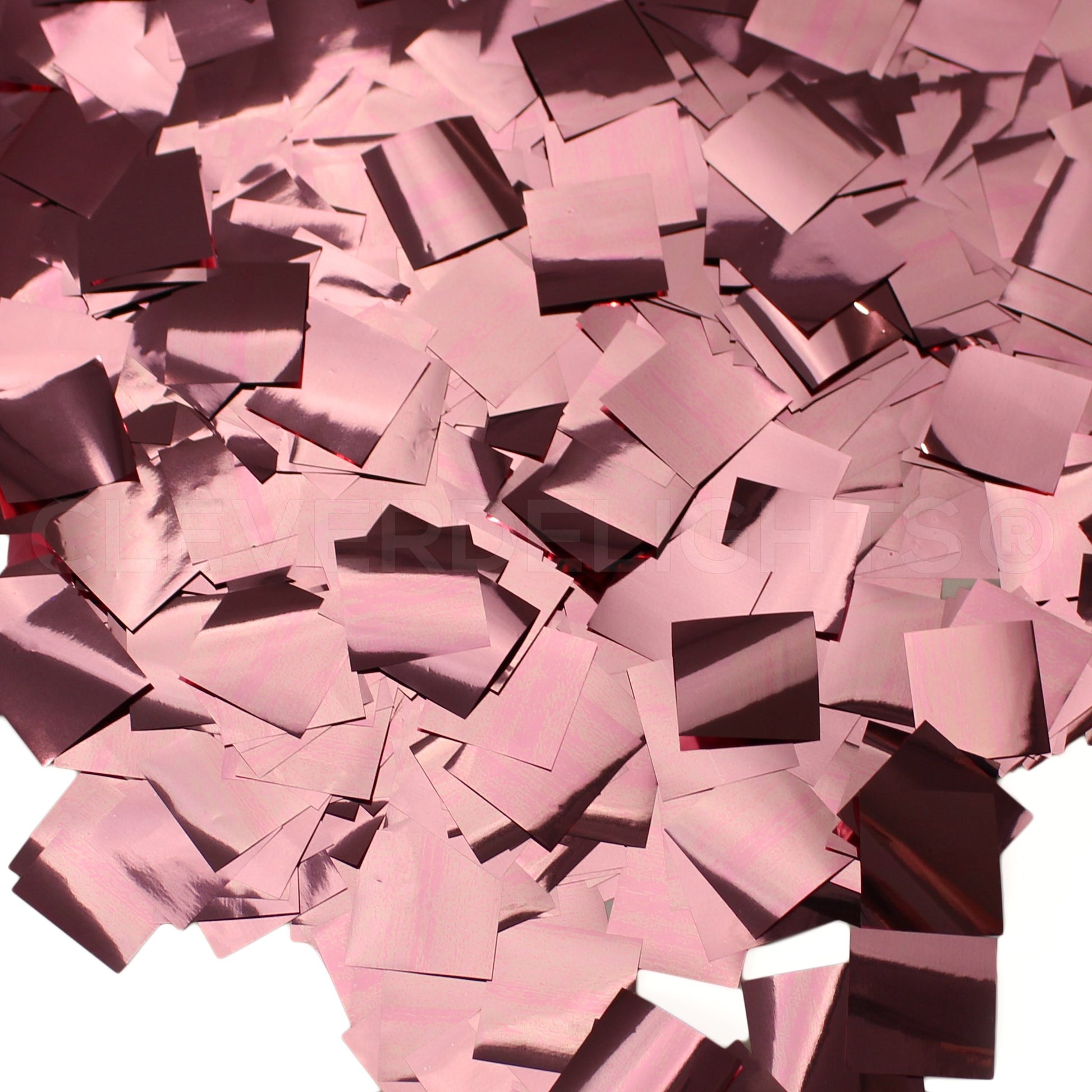 3/8" Square Shiny Confetti - Metallic Colors - Bulk 10oz Can